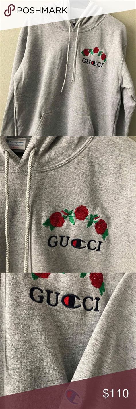 gucci x champion|champion x gucci custom hoodie.